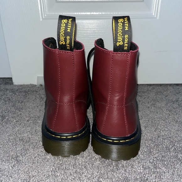 Doc Marten Luana boots in maroon - Picture 3 of 5